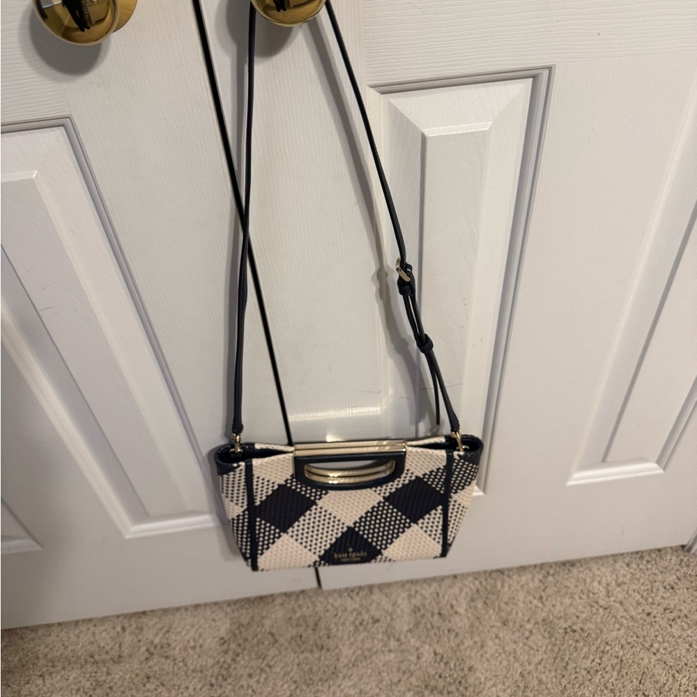 Kate Spade Blue and White Crossbody Bag